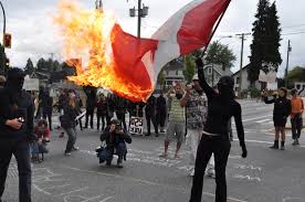 It is legal to burn the Canadian flag.