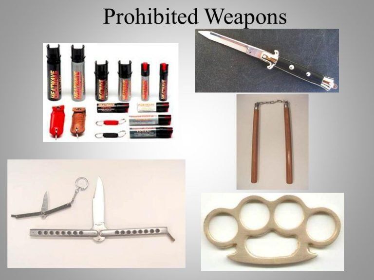 Possession of Prohibited Weapons Pepper Spray/ Nunchucks/ Sw