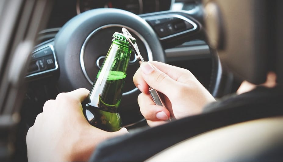 consumption of alcohol while driving