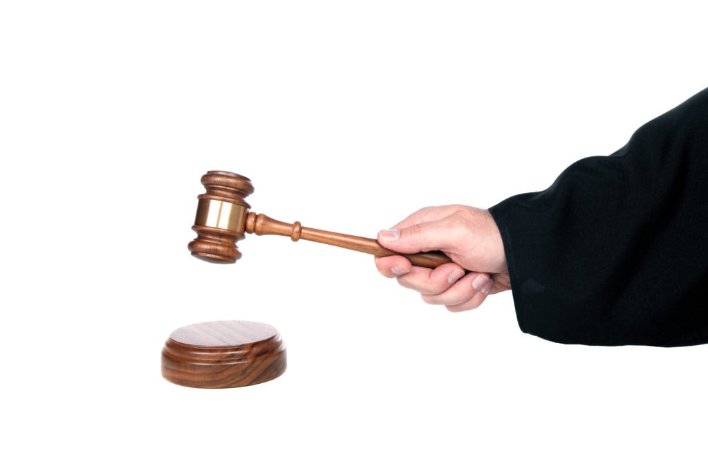 cout judge with a gavel