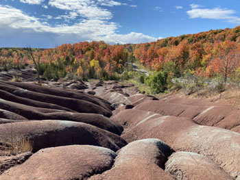 caledon ontario canada cheltenham badlands fall